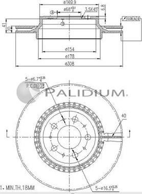 Ashuki P330-117 - Disque de frein cwaw.fr