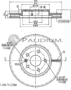 Ashuki P330-134 - Disque de frein cwaw.fr