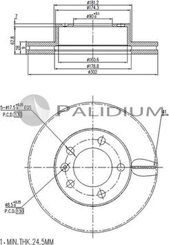 Ashuki P330-137 - Disque de frein cwaw.fr