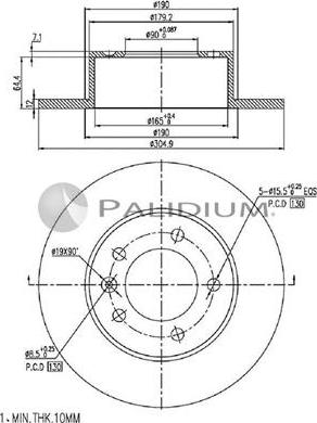 Ashuki P330-121 - Disque de frein cwaw.fr