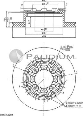 Ashuki P330-128 - Disque de frein cwaw.fr