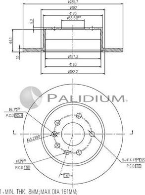 Ashuki P330-123 - Disque de frein cwaw.fr