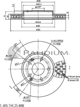 Ashuki P330-236 - Disque de frein cwaw.fr