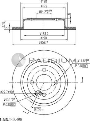 Ashuki P331-040 - Disque de frein cwaw.fr