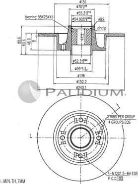 Ashuki P331-042 - Disque de frein cwaw.fr