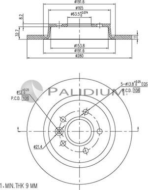 Ashuki P331-054 - Disque de frein cwaw.fr