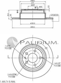 Ashuki P331-052 - Disque de frein cwaw.fr