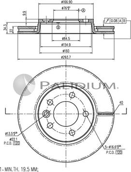 Ashuki P331-004 - Disque de frein cwaw.fr