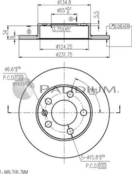 Ashuki P331-003 - Disque de frein cwaw.fr