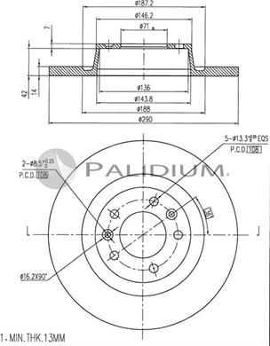 Ashuki P331-007 - Disque de frein cwaw.fr