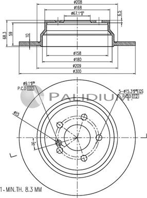 Ashuki P331-014 - Disque de frein cwaw.fr