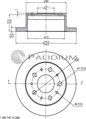 Ashuki P331-024 - Disque de frein cwaw.fr