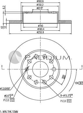 Ashuki P331-021 - Disque de frein cwaw.fr