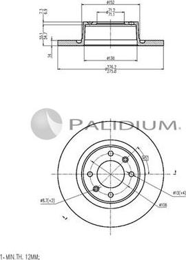 Ashuki P331-072 - Disque de frein cwaw.fr