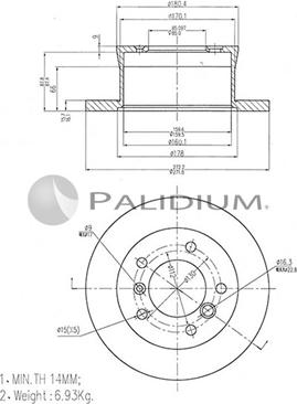 Ashuki P331-077 - Disque de frein cwaw.fr