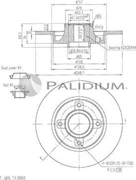 Ashuki P331-114 - Disque de frein cwaw.fr