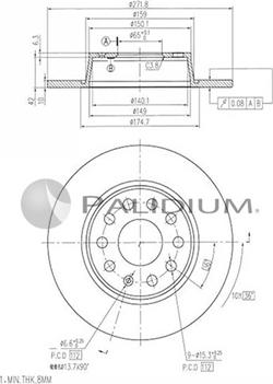 Ashuki P331-115 - Disque de frein cwaw.fr