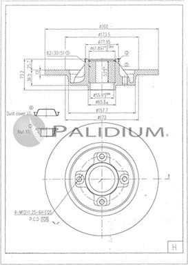 Ashuki P331-121 - Disque de frein cwaw.fr