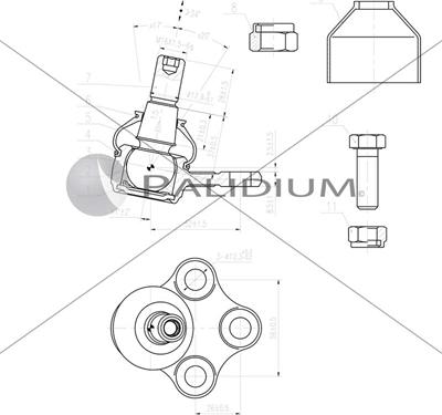 Ashuki PAL5-4015 - Rotule de suspension cwaw.fr