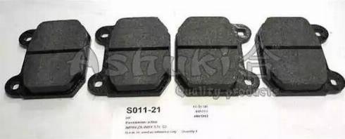 Ashuki S011-21 - Kit de plaquettes de frein, frein à disque cwaw.fr