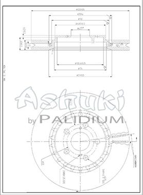 Ashuki T604-04 - Disque de frein cwaw.fr