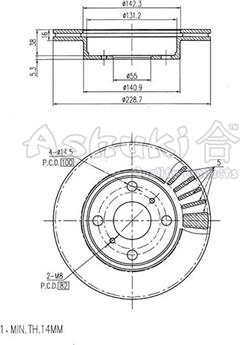 Ashuki T601-05 - Disque de frein cwaw.fr