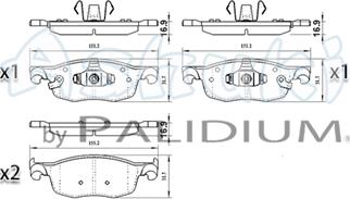 Ashuki T114-76 - Kit de plaquettes de frein, frein à disque cwaw.fr