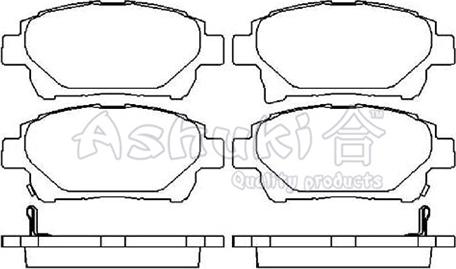 Ashuki T113-10 - Kit de plaquettes de frein, frein à disque cwaw.fr