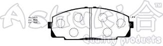 Ashuki T112-65 - Kit de plaquettes de frein, frein à disque cwaw.fr