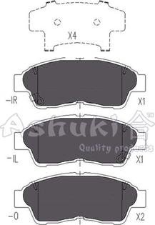 Ashuki T112-15 - Kit de plaquettes de frein, frein à disque cwaw.fr