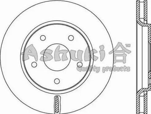 Ashuki US104353 - Disque de frein cwaw.fr