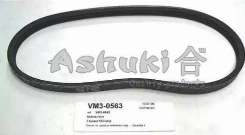 Ashuki VM3-0563 - Courroie trapézoïdale à nervures cwaw.fr