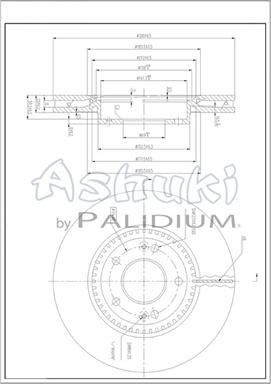 Ashuki Y089-70 - Disque de frein cwaw.fr