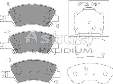 Ashuki Y029-59 - Kit de plaquettes de frein, frein à disque cwaw.fr