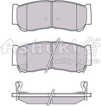 Ashuki Y029-35 - Kit de plaquettes de frein, frein à disque cwaw.fr