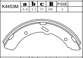 Asimco K4453M - Jeu de mâchoires de frein cwaw.fr