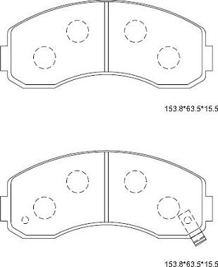 Asimco KD9620 - Kit de plaquettes de frein, frein à disque cwaw.fr