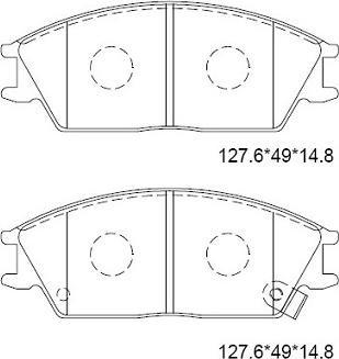 Asimco KD9749 - Kit de plaquettes de frein, frein à disque cwaw.fr