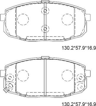 BSG BSG 40-202-022 - Kit de plaquettes de frein, frein à disque cwaw.fr