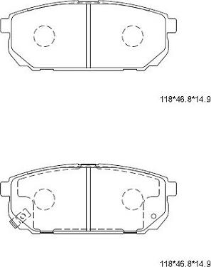 Asimco KD9718 - Kit de plaquettes de frein, frein à disque cwaw.fr