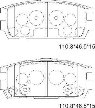 Asimco KD9712F - Kit de plaquettes de frein, frein à disque cwaw.fr