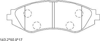 Asimco KD9734 - Kit de plaquettes de frein, frein à disque cwaw.fr