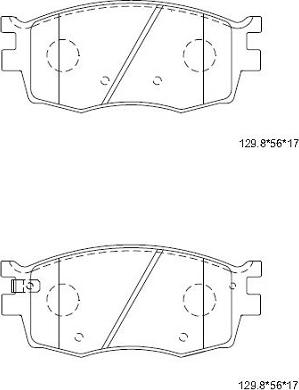 Asimco KD9738 - Kit de plaquettes de frein, frein à disque cwaw.fr