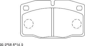 Asimco KD9733 - Kit de plaquettes de frein, frein à disque cwaw.fr