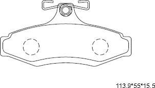 Asimco KD9722 - Kit de plaquettes de frein, frein à disque cwaw.fr