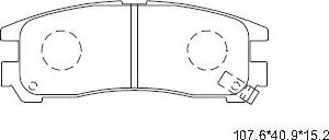 Asimco KD4624 - Kit de plaquettes de frein, frein à disque cwaw.fr