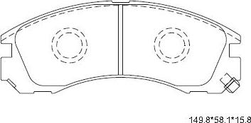 Asimco KD4243 - Kit de plaquettes de frein, frein à disque cwaw.fr