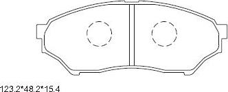 Asimco KD4264 - Kit de plaquettes de frein, frein à disque cwaw.fr