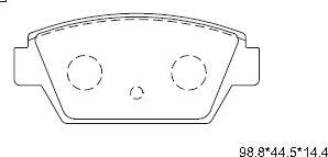 Asimco KD4710 - Kit de plaquettes de frein, frein à disque cwaw.fr