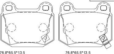 Asimco KD4711 - Kit de plaquettes de frein, frein à disque cwaw.fr